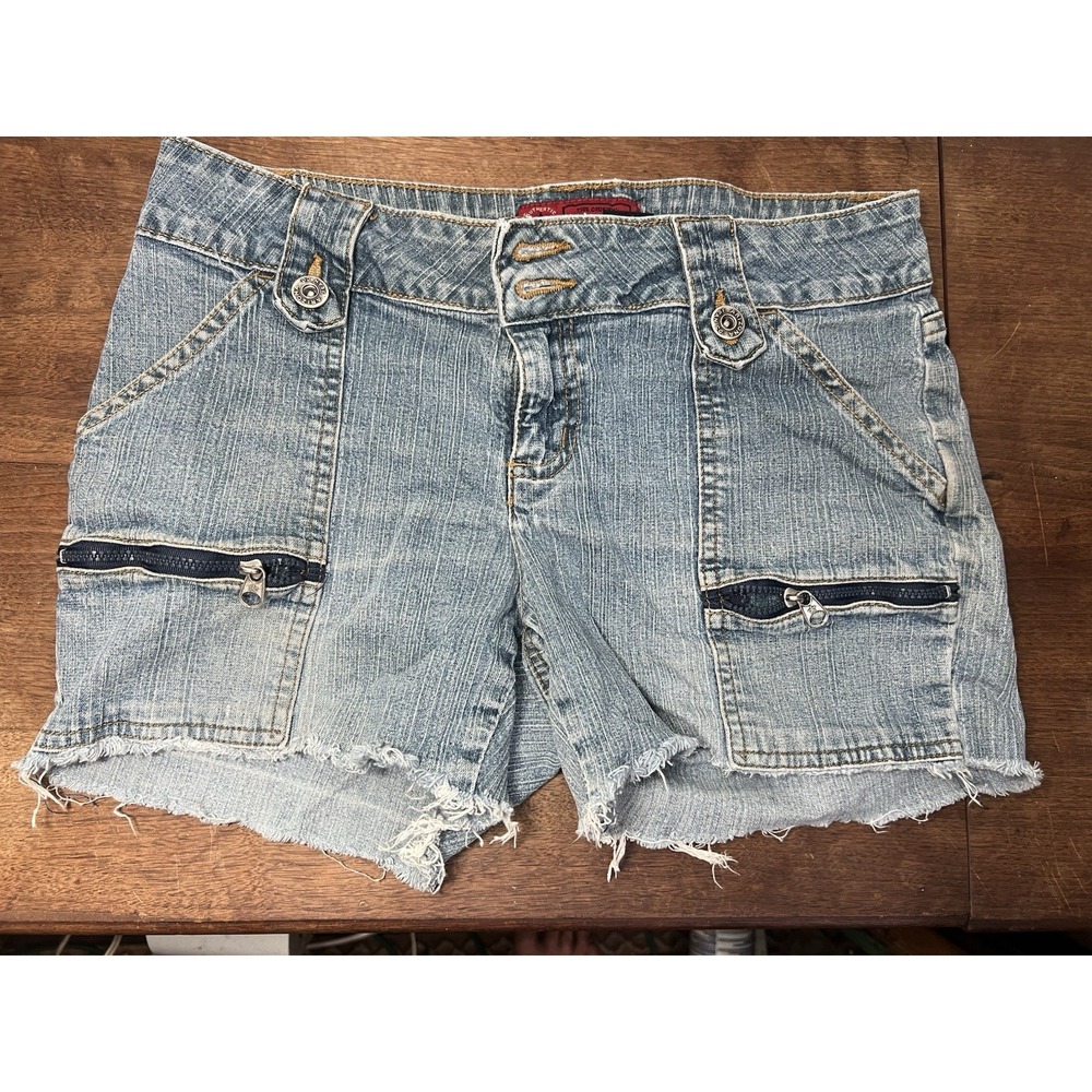 Y2K Arizona Jean Co. Denim Jean Shorts Sz.7 Daisy Dukes Petite Small Cotton